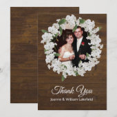 Babys Breath Rustic Wedding - Hartelijk dank Bedankkaart (Voorkant / Achterkant)