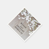 Baby's Breath Rustic Wedding Servetten (Hoek)