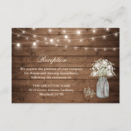 Baby's Breath String Light Reception Accommodatie Informatiekaartje