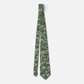 Baby's breath sur cravate vert sauge foncé (Dos)