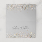 Baby's Breath Trouwplaats Kaart (Buitenkant ongevouwen)