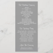 Baby's Breath Trouwprogramma's Programma (Achterkant)