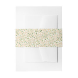 Baby's Breath Waterverf Boho Chic Doop Huwelijk Uitnodigingen Wikkel