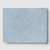 Baby's Breath White en Dusty Blue Wedding Gastenboek (Achterkant)