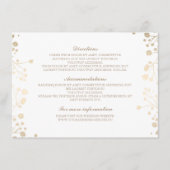 Baby's Breath White Wedding Details - Informatie Informatiekaartje (Voorkant)