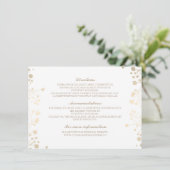 Baby's Breath White Wedding Details - Informatie Informatiekaartje (Staand voorkant)
