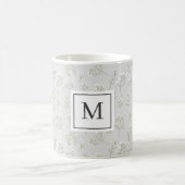 Baby's Breath Witte Bloem Gypsophila Monogram Koffiemok (Center)