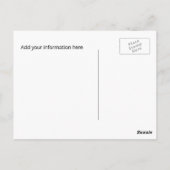 Babys Breath Wreath Bruiloft Save the Date Briefkaart (Achterkant)