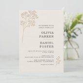 Baby's Breathe Wedding Kaart (Staand voorkant)