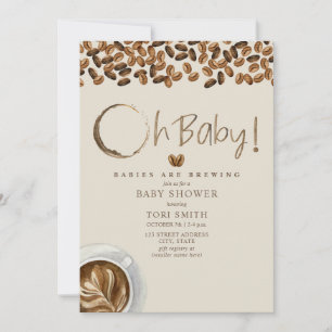 Baby's Brouwen Oh Baby Koffie Baby shower Kaart