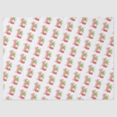 Baby's Cherry First Red Gingham Birthday Tissuepapier (Voorkant)