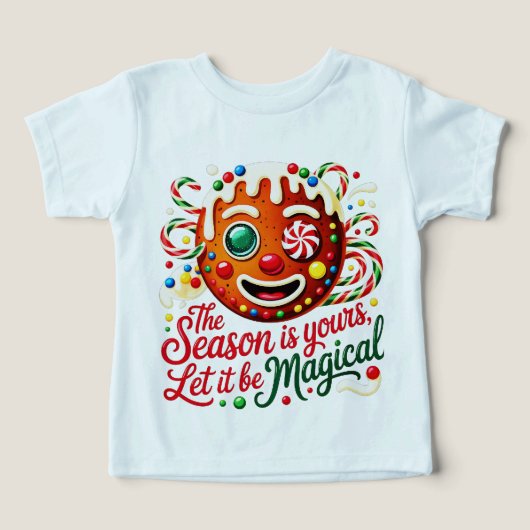 Baby's Cute Gingerbread Man First Christmas (Design Recto)