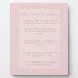 Baby's Eerste Bevestigingen Positieve Kinderkame Fotoplaat