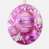 Baby's eerste Christimas Keramisch Ornament (Links)