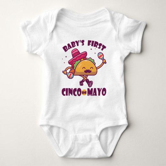 Baby's Eerste Cinco de Mayo Romper (Voorkant)