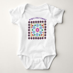 BABY'S EERSTE DIWALI RANGOLI BABY BODYSUIT