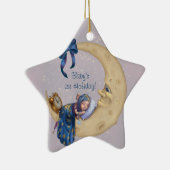 Baby's eerste feestdag keramisch ornament (Rechts)