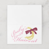 Baby's eerste haircut (Buitenkant ongevouwen)