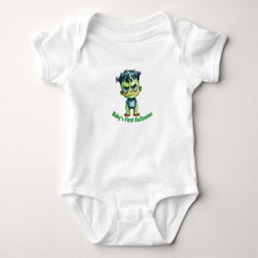 Baby's eerste Halloween Frankenstein Romper (Voorkant)