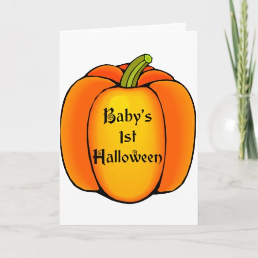 Baby's eerste halloween kaart (Voorkant)