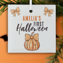 Baby's Eerste Halloween Pompoen Lint