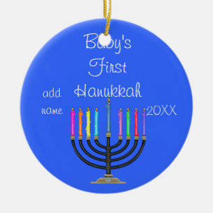 BABY'S EERSTE HANUKKAH-Ornament Keramisch Ornament