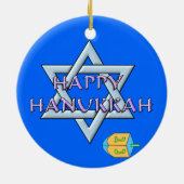 BABY'S EERSTE HANUKKAH-Ornament Keramisch Ornament (Achterkant)