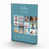 Baby's eerste jaar Foto collage geboorte Stats Blu (Rechts)