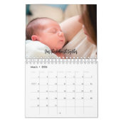 Baby's eerste jaar Fotocollage familie Keepslag Kalender (Mar 2026)