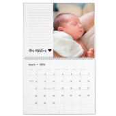 Baby's eerste jaar Fotocollage familie Keepslag Kalender (Mar 2026)