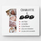 Baby's eerste jaar fotocollage nummer 1 fotoplaat (Voorkant)