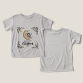 Baby's eerste kerst 2025 Maan & Baby (Ontwerp Voorkant & Achterkant)