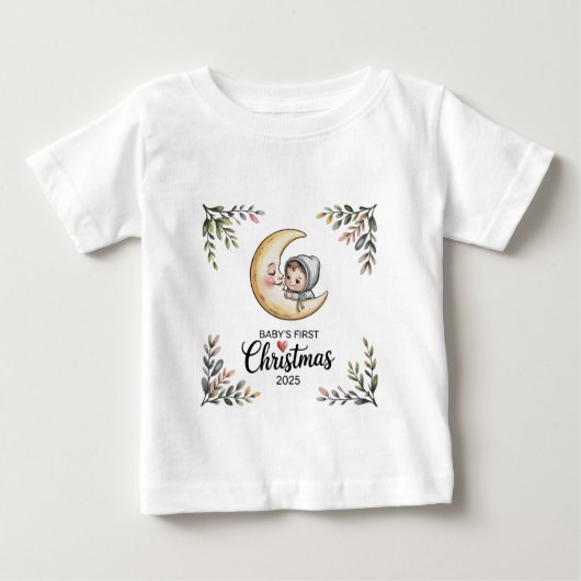 Baby's eerste kerst 2025 Maan & Baby (Voorkant)