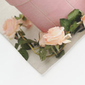 Baby's eerste kerst 3 foto's fleece deken (Hoek)