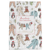 Baby's eerste kerst genderneutraal medium cadeauzakje (Achterkant)