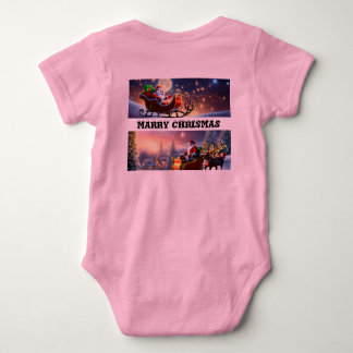 Baby's eerste kerst Jersey Bodysuit