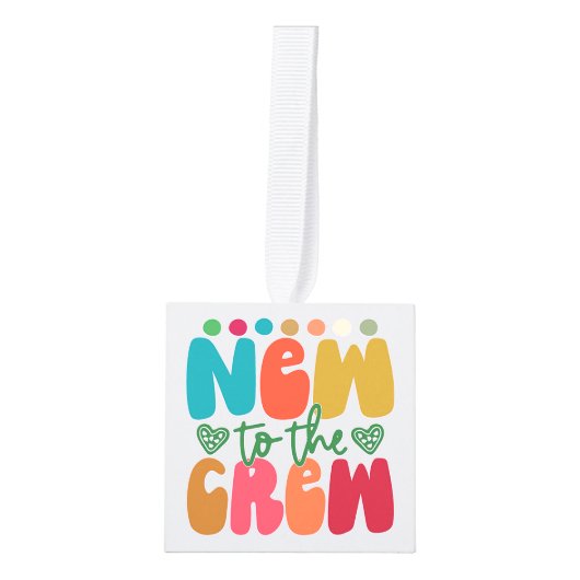 Baby's eerste kerst Keepsake retro foto Kubus Ornament (Voorkant)