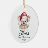 Baby's eerste Kerst Koala Ornament (Rechts)