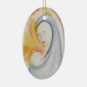 Baby's eerste kerst Madonna en kind Ornament (Rechts)