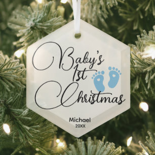 Baby's eerste kerst Ornament Baby Boy Christmas
