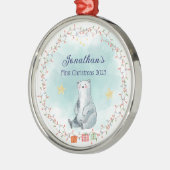 Baby's Eerste Kerst Ornament Gepersonaliseerde Gif (Links)