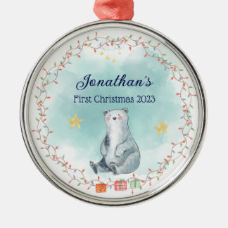Baby's Eerste Kerst Ornament Gepersonaliseerde Gif