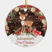 Baby's eerste kerst Ornament Herten bos (Voorkant)