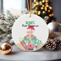 🎄Baby's eerste kerst Ornament | Meisjesontwerp