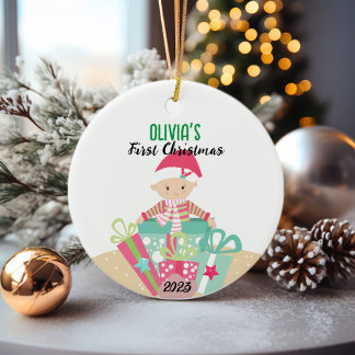 🎄Baby's eerste kerst Ornament | Meisjesontwerp