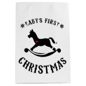Baby's eerste kerst schommelpaard medium cadeauzakje (Voorkant)