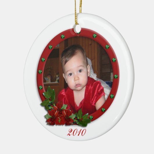 Baby's Eerste Kerstbloemen ornament (Links)