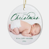 Baby's eerste kerstboomOrnament Keramisch Ornament (Links)