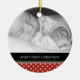 Baby's eerste kerstboomversieringen keramisch ornament