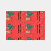 Baby's eerste kerstcadeau fleece deken (Voorkant (Horizontaal))